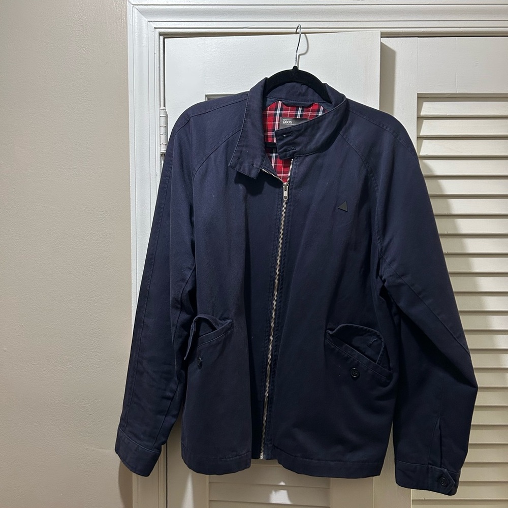ASOS Blue Harrington Jacket